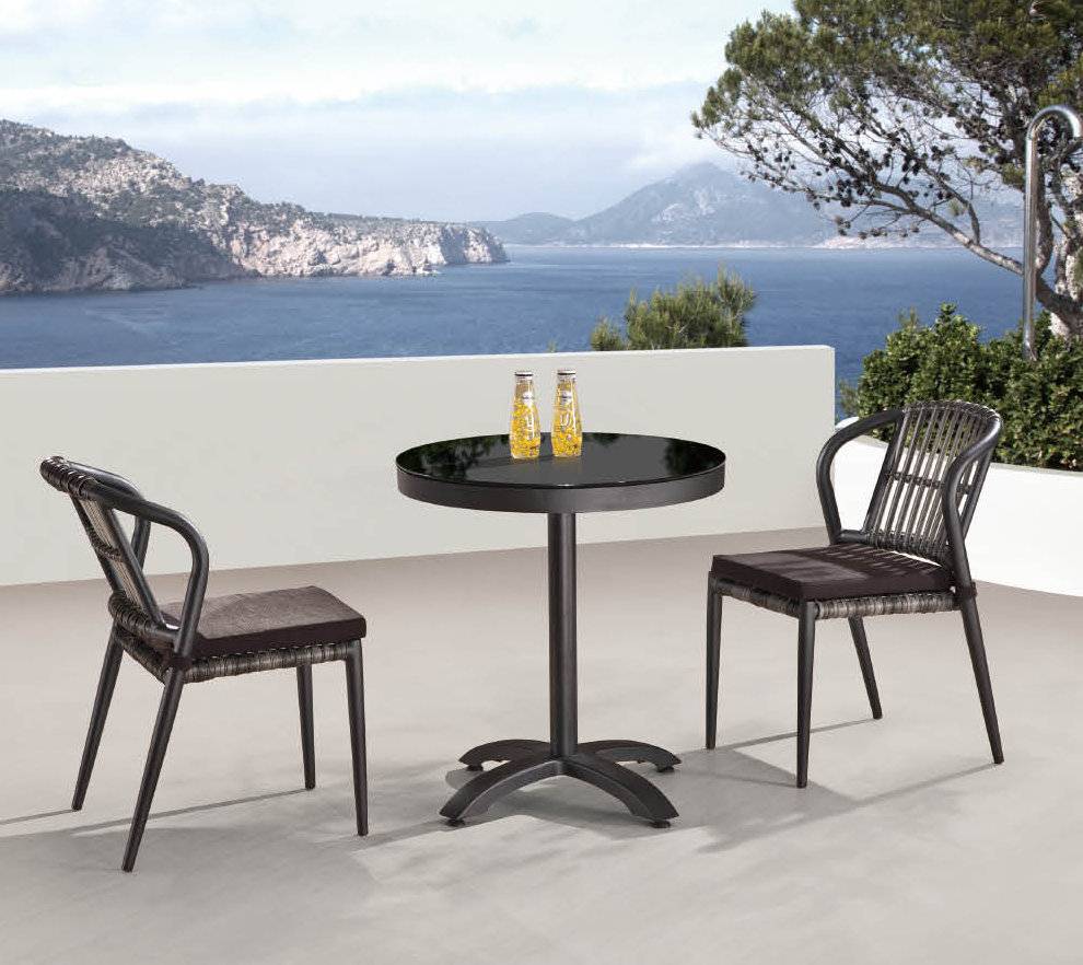 Kitaibela Armless Dining Set for Two with Small Bistro Table