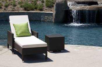 Monza All Weather Wicker Chaise Lounger
