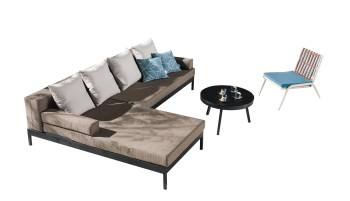 Barite Sectional Sofa and Chair for 5