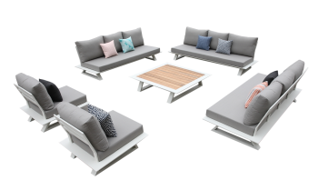 Luxe Sofa Set for 11 with Coffee Table
