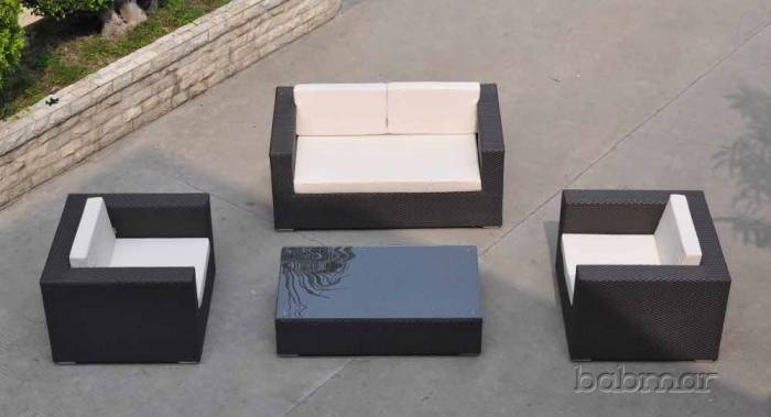 Babmar - Verano Love Seat Set With 1 Piece Sofa (Swing 46 Design)