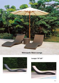 Metropolis Wave Sun Lounger