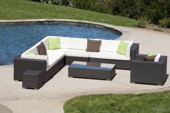 Swing 46 Sectional Sofa Set with Club Chair