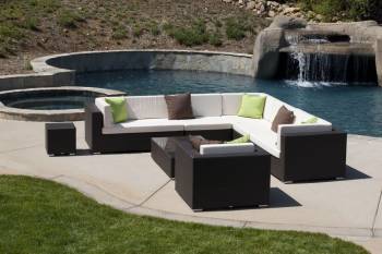 Swing 46 Sectional Sofa Set with Club Chair