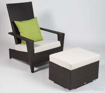 Individual Pieces - Sofa And Chair Seating - Martano Stackable Chair with Ottoman