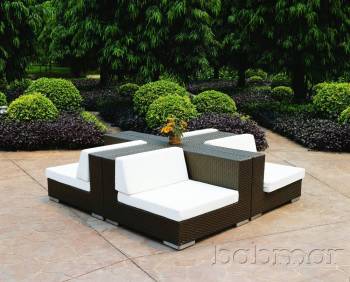Swing 46 Corner Outdoor Modular Furniture Seating Set | Babmar.com : patio furniture