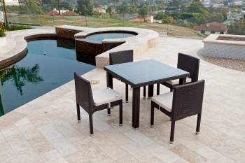 Package Deals - Outdoor  Dining Sets - Vita Armless Dining Set For Four