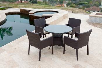 Package Deals - Outdoor  Dining Sets - Bella Dining Set For Four With Round Table