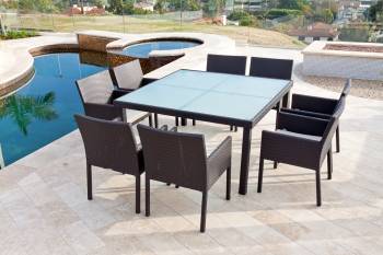 Package Deals - Outdoor  Dining Sets - Bella Dining Set for Eight With Square Table