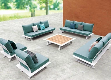 Mobilier de jardin design - Canapé banquette modulable outdoor PIXEL ->  Aménagement - Agencement - Mahora Concept