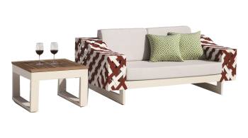 Florence Modern Outdoor Loveseat Set | Modern Outdoor Loveseat Sofa