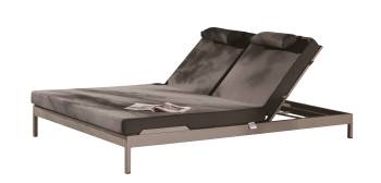 Barite Outdoor Double Chaise Lounge