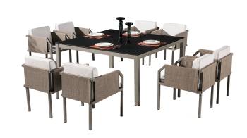 Barite Dining Set for 8