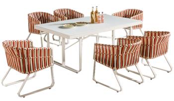 Apricot Dining Set for 6