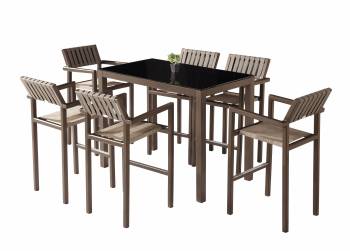 Babmar - Amber Bar Set for 6 with Arm Chairs