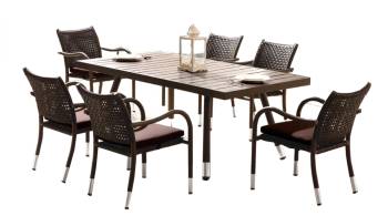 Fatsia Dining Set For 6