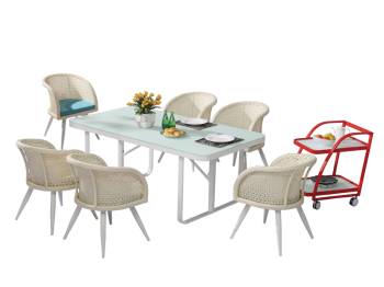 Evian Dining Set for 6