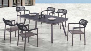 Babmar - Venice Dining Set for 6 with arms