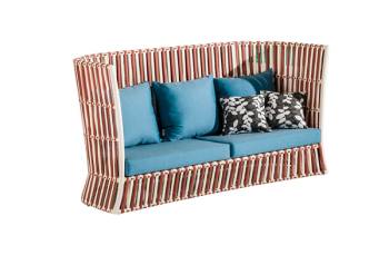 Apricot High Back Sofa