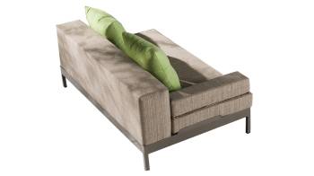 Babmar - Barite two seater with  Left Armrest 