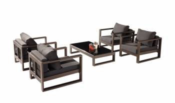 Amber Club Chair Set for 4 - QUICK SHIP