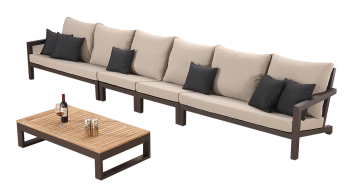 Soho Straight Sectional Sofa Set for 6 - QUICK SHIP