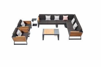 Babmar - AVANT SECTIONAL SOFA SET WITH 2 CLUB CHAIRS - QUICK SHIP 