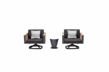 Babmar - AVANT SWIVEL CLUB CHAIR SET FOR 2 - QUICK SHIP