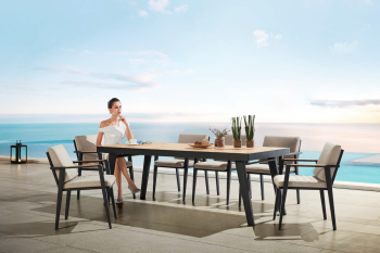 Babmar - Onyx Dining Set For 8 