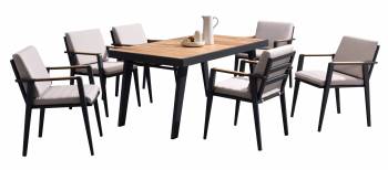 Babmar - Onyx Dining Set For 6 