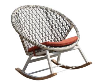Babmar - Evian Round Rocking Club Chair