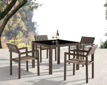 Amber Dining Set For 4 with Arms