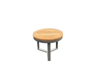 Babmar - Amber Grey Short Side Table - QUICK SHIP 