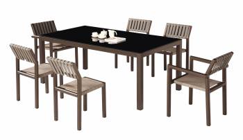 Babmar - Amber Dining Set For 6- Quick Ship 