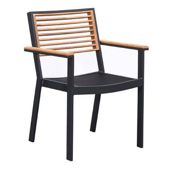 Babmar -  Avant Stackable Dining Chair With Arms - QUICK SHIP 