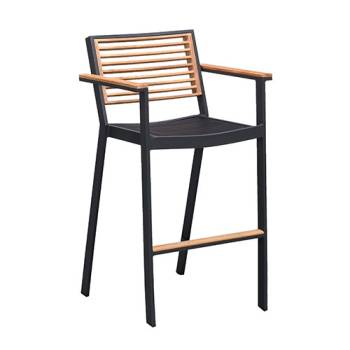 Babmar -  Avant Bar Stool With Arms- QUICK SHIP 