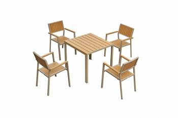 Lugano Dining Set For Four - QUICK SHIP 