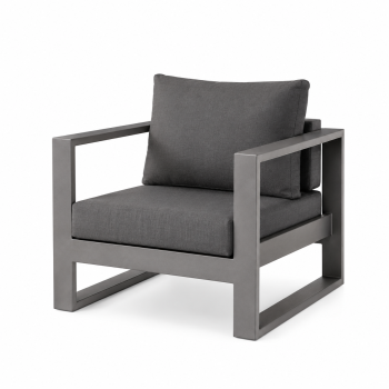 Amber Club Chair | Gray Frame | QUICK SHIP 