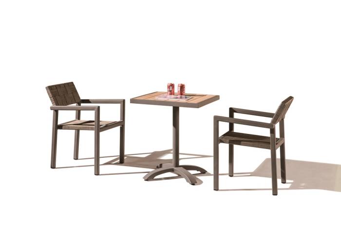 Asthina Dining Set for 2 with Arms - Image 1