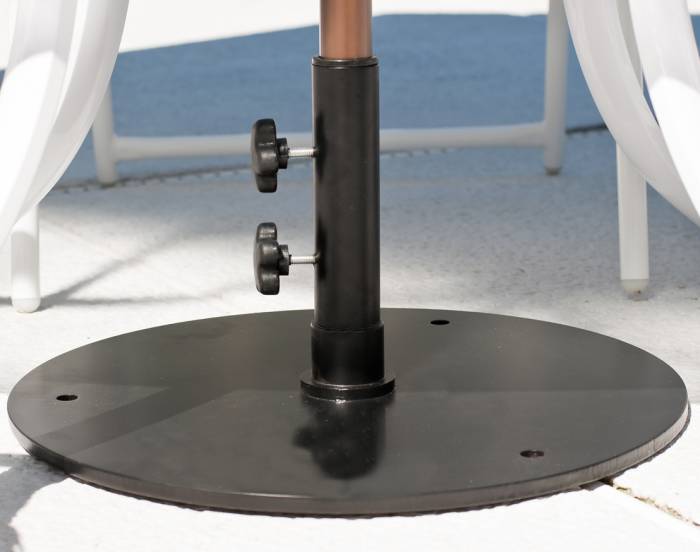 Babmar - 20" Round Steel Plated Umbrella Base - Image 1