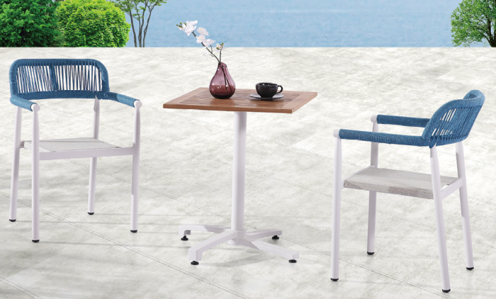 Venice Square Bistro Dining Set for2 - Image 1