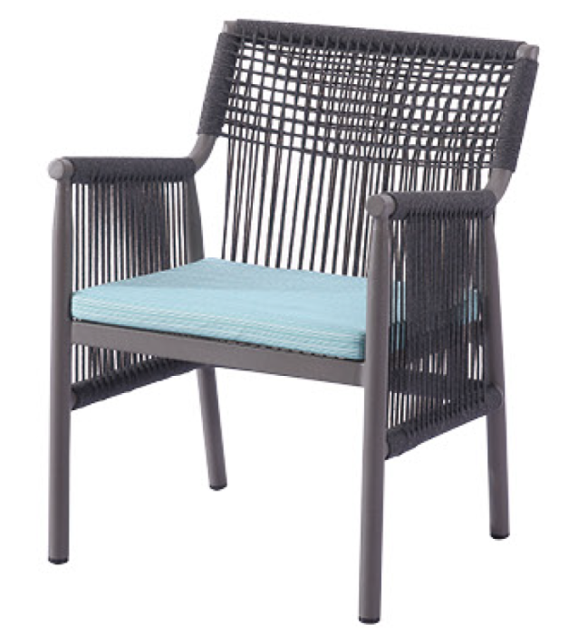 Venice Dining Chair with Woven Sides - Image 1