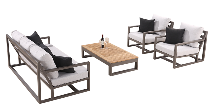 Tribeca 5 Seater Sofa Set with 2 Club Chairs - Image 1