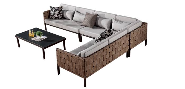 Asthina Sectional Sofa Set - Image 1