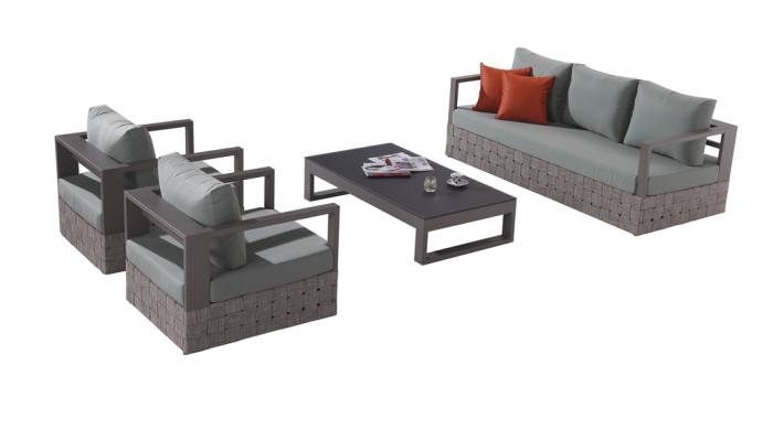 Edge Sofa Set for 5 with coffee table - Image 1