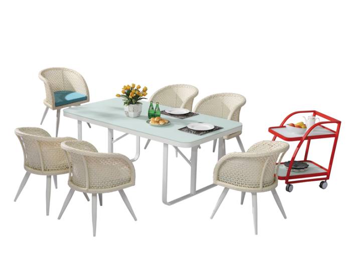 Evian Dining Set for 6 - Image 1