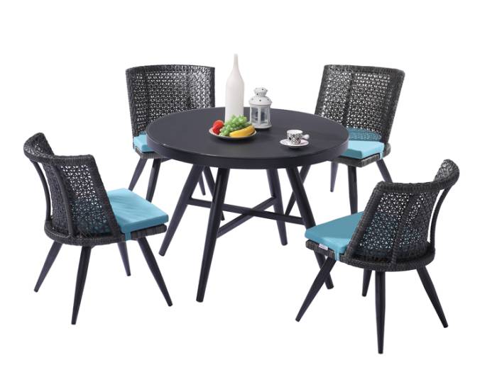 Evian Round Dining Set for 4 - Image 1