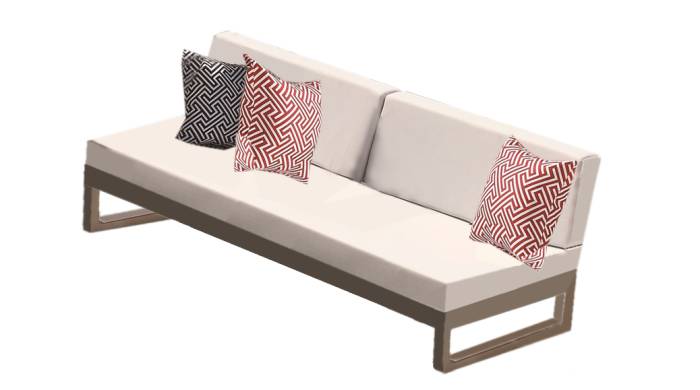 Florence Armless Two Seater Sofa - Image 1