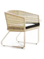 Haiti Dining Chair with Woven Sides - Image 1