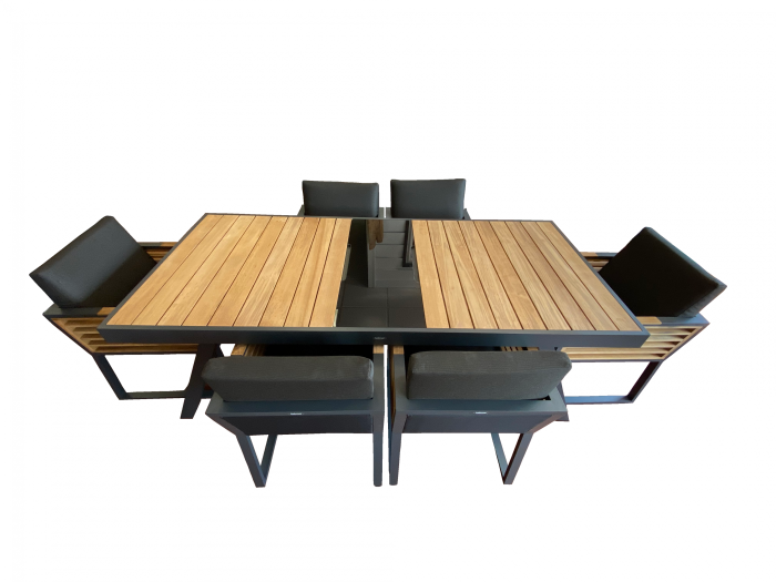 Babmar - Avant Dining Set For 6 ALL WITH ARMS - Image 1